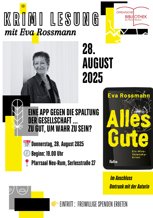 Plakat Lesung Rossmann