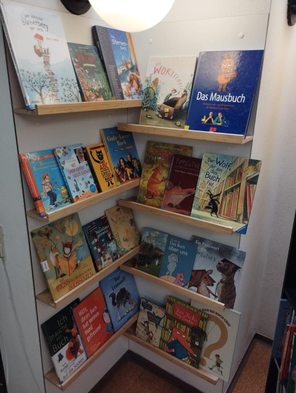 Buchregal mit Büchern zum Schwerpunktthema