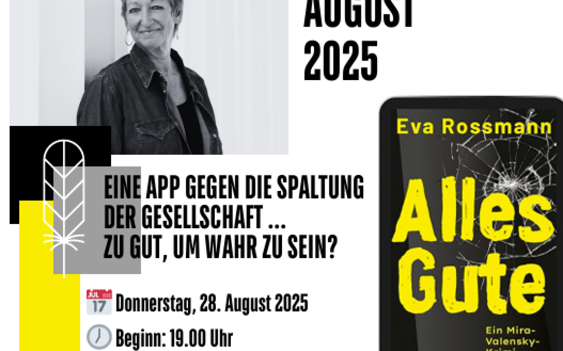Plakat Lesung Rossmann